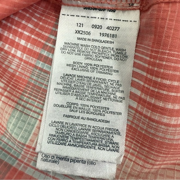 Women’s Columbia Plaid Button Down Long Sleeve Vented Outdoors Shirt Size Small - Picture 14 of 16